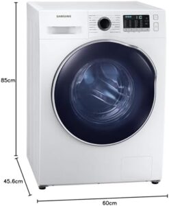 Samsung Lavasciuga Crystal Clean WD8NK52E0AW, compatta e potente, con funzionalità vapore