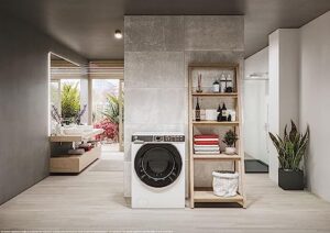 Hoover H-WASH 550 Lavatrice 8 Kg, con Wi-Fi, 1400 Giri e Eco Doser, design moderno e funzionale