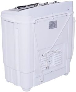 Lavatrice portatile PYRAMIDEA da campeggio con funzione centrifuga, capacità 5 kg, colore bianco