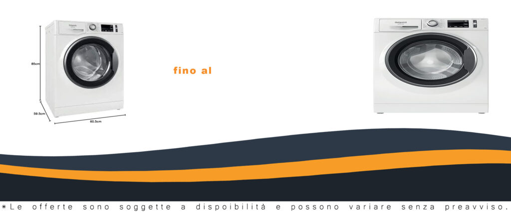 Lavatrice Hotpoint NR648GWSA IT a carica frontale, 8 kg, classe A 1400 giri