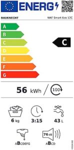 Bauknecht WAT Smart Eco 12C lavatrice con caricamento dall'alto e programma lana