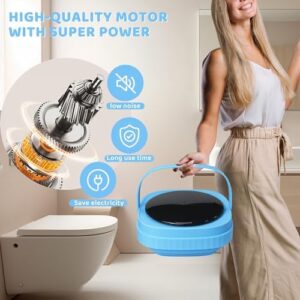 Twira Lavatrice portatile da 6,5 L, mini lavatrice pieghevole, blu, perfetta per appartamenti, dormitori e viaggi