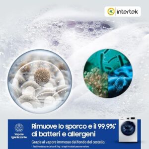 Samsung Lavasciuga AddWash WD8NK52E0ZW/ET, una soluzione avanzata per lavaggio e asciugatura capi con motore Digital Inverter e vapore igienizzante