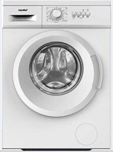 Lavatrice Comfee MFS7124E Slim, compatta con capacità di 7 kg e 1200 giri di centrifuga, ideale per spazi ristretti.