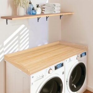 Display Riser Piano di lavoro per lavatrice e asciugatrice, colore bordeaux, con ripiano portaoggetti