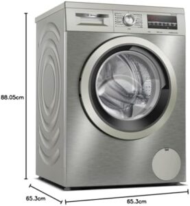 Lavatrice BOSCH WUU28T8XES Inox 8kg 1400 con display LED e tecnologia EcoSilence Drive™