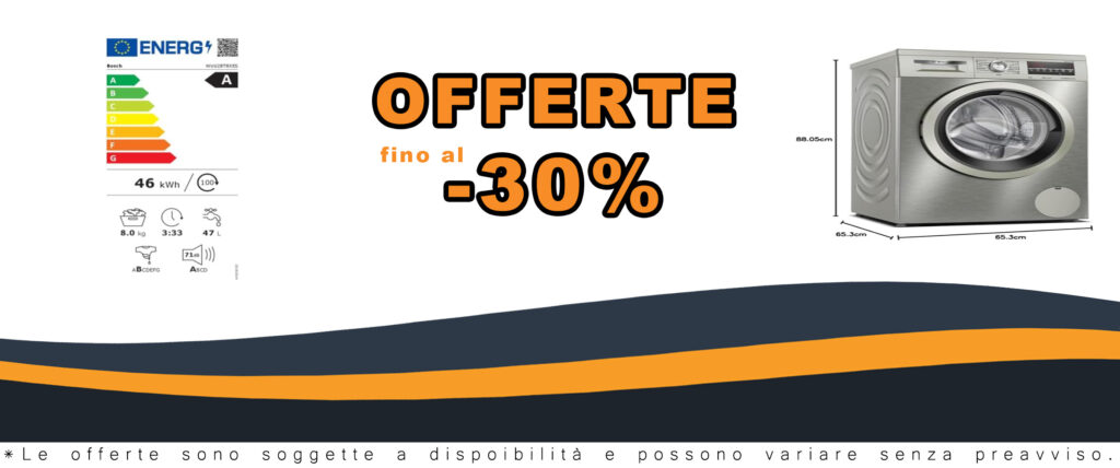 Lavatrice BOSCH WUU28T8XES Inox 8kg 1400 con display LED e tecnologia EcoSilence Drive™