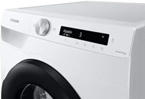 Samsung Asciugatrice Ai Control con Optimal Dry Sensor DV90T5240AW S3, 9 kg, pompa di calore, WiFi, oblò reversibile, carica frontale
