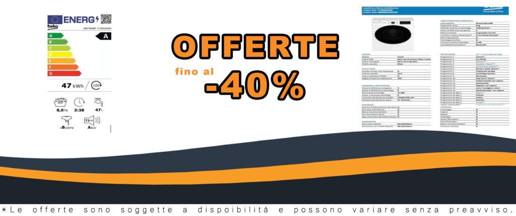 Beko BWT584BF Lavatrice con filtro microplastiche e funzione SteamCure, display touch e motore inverter