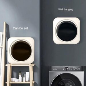 Qiang Mini Lavatrice Automatica 3,5 Litri con funzionalità di lavaggio e asciugatura a rulli intelligenti, installazione a parete per piccoli spazi.