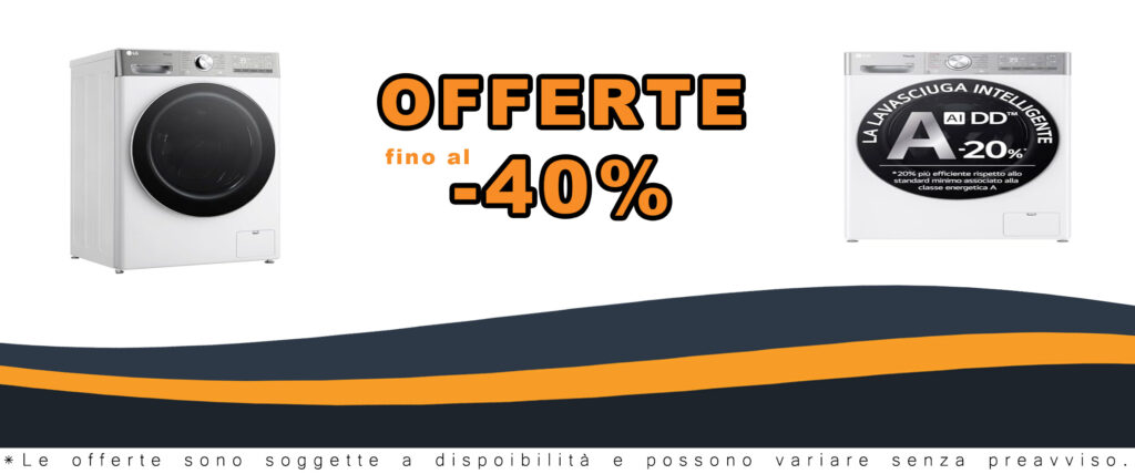Lavasciuga LG AI DD D4R9513TPWC 13/7kg con TurboWash 360 e Wi-Fi