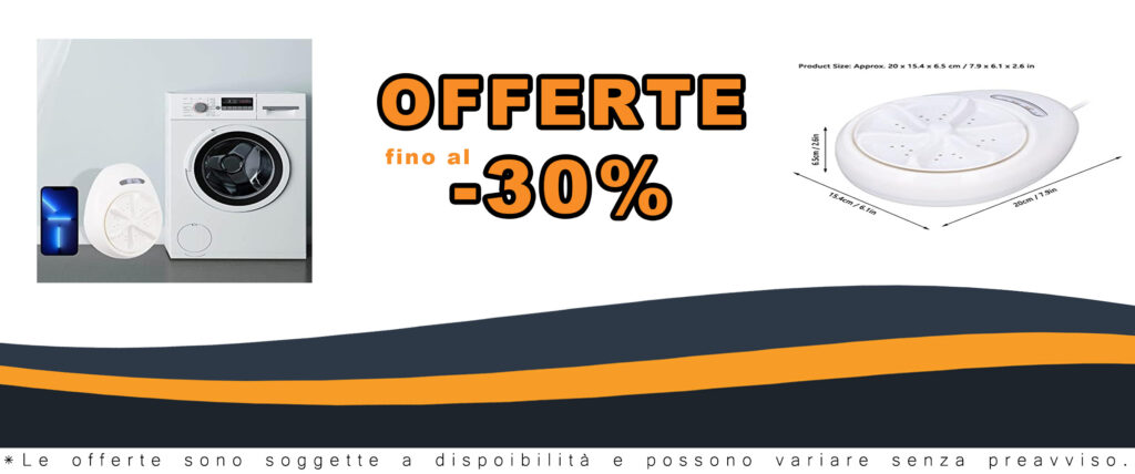 Mini lavatrice portatile a turbina ad ultrasuoni, ideale per biancheria intima e abbigliamento aderente