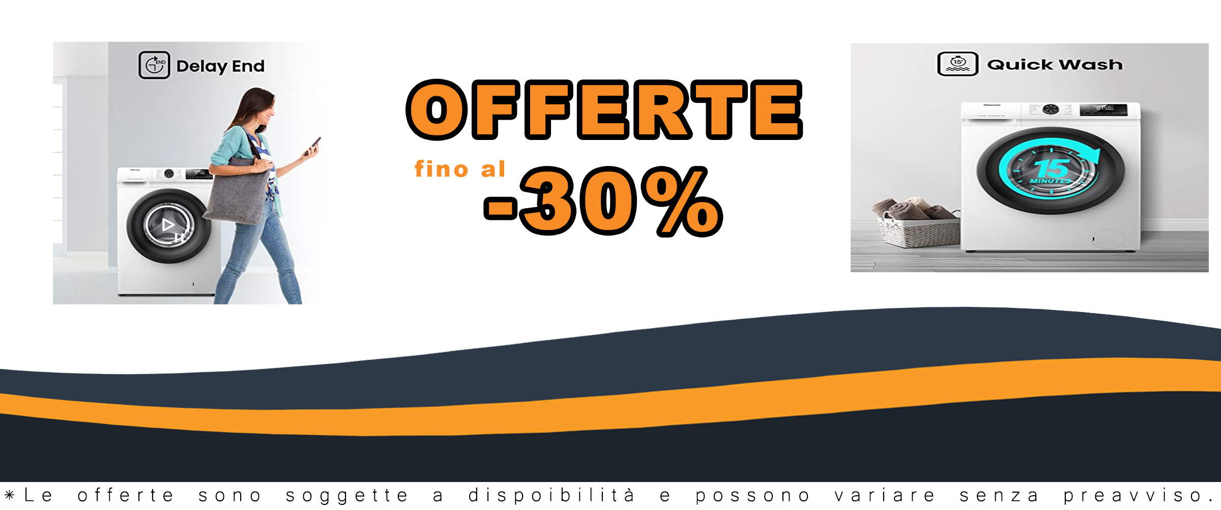 Hisense WFQP9014EVM Lavatrice a carica frontale 9 Kg, con display LED e funzione vapore