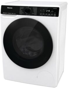Lavatrice Hisense WF5V843BWSIT Slim a carica frontale, capacità 8 kg, con display LED e programma rapido