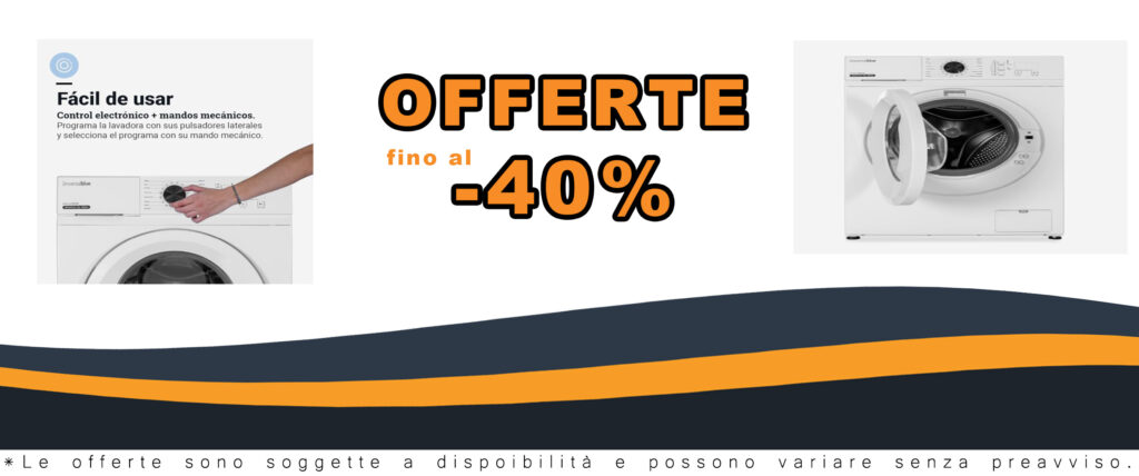 UNIVERSALBLUE Lavatrice Inverter 10 kg Titanio con motore DC e 14 programmi di lavaggio
