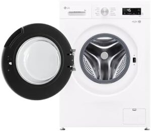 LG F4NX1009NWB Lavatrice 9 kg a Carica Frontale Serie X1, ideale per famiglie numerose, con Wi-Fi, 1400 giri, e tecnologia di lavaggio a vapore Allergy Care.