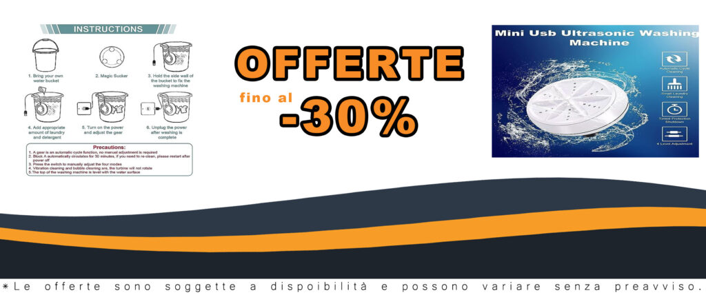 Lavatrice portatile mini lavatrice ad ultrasuoni 3 in 1 in uso in un appartamento moderno