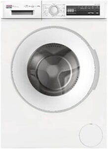 NEW POL Lavatrice 8 Kg con display Black e anello argento