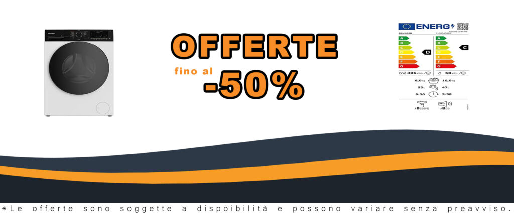 GRUNDIG GD7P510447W lavatrice con asciugatrice bianca, compatta e ad alta efficienza energetica