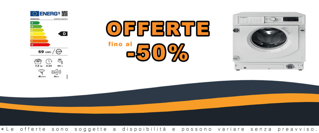 Lavatrice LL INT WHIRLPOOL BIWMWG71483FRN in un ambiente moderno, con display LED e opzioni di lavaggio rapido