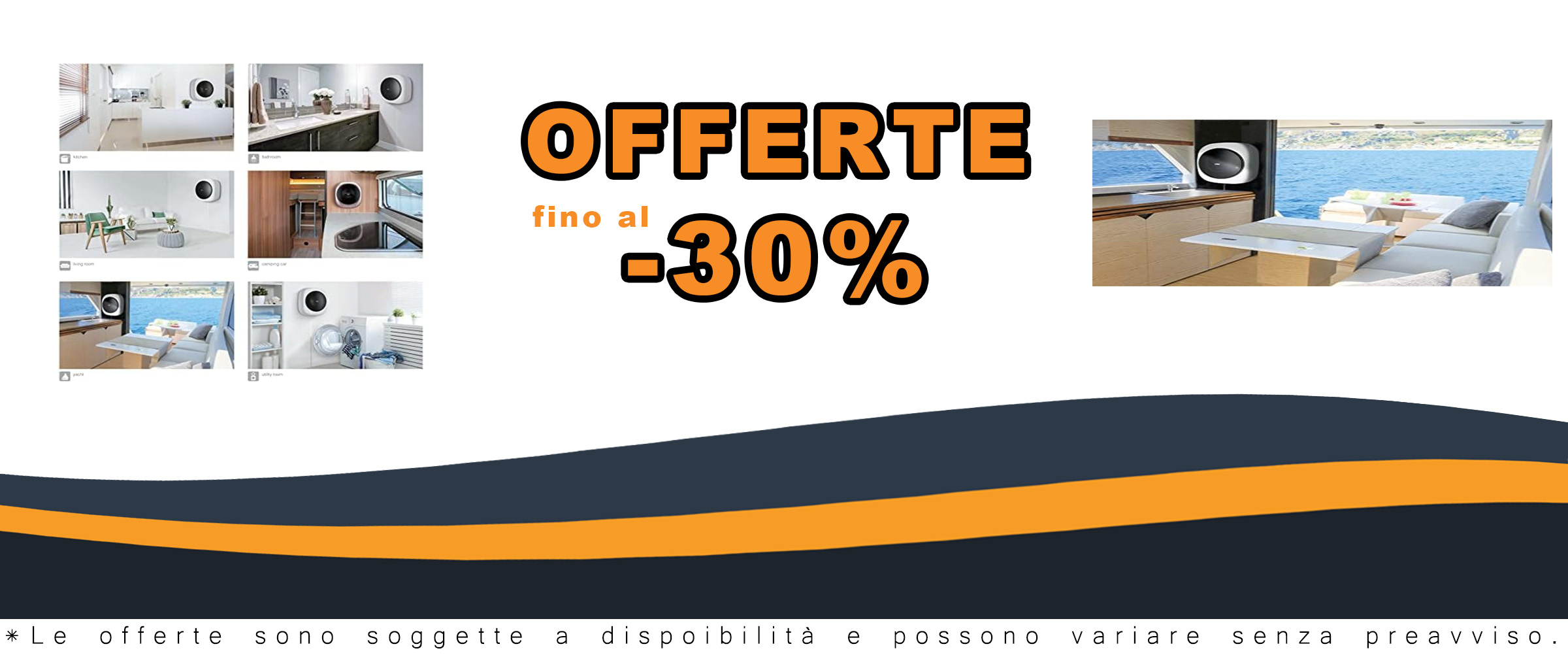 Mini Lave Linge Séchant Winia WGC-02M3GK07B in un ambiente domestico compatto