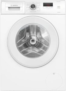 Bosch WGE02471, Serie 2, lavatrice con 7 kg di capacità, 1400 giri/min, caricamento frontale, Speed Perfect, Display LED Touch Control, Anti Vibrazione, e AquaStop