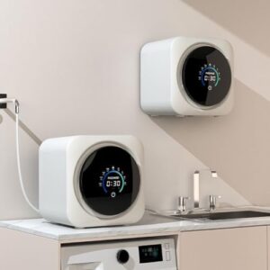 Lavatrice a parete da 3,5 litri, mini lavatrice con touch screen a LED, ideale per viaggi, appartamenti e dormitori