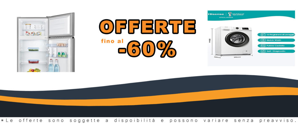 Lavatrice Hisense WFVC6010E a carica frontale da 6 kg, 1000 rpm, display LED, con 15 programmi di lavaggio per una pulizia ottimale.