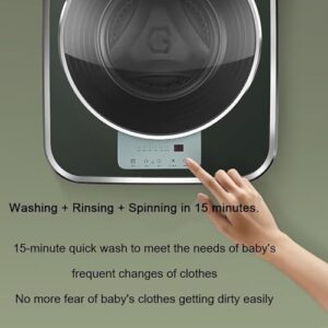 DDZJTPP Mini Lavatrice Domestica, lavatrice compatta a basso rumore, ideale per appartamenti e piccoli spazi