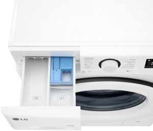 LG AI DD D4R3009NSWW Lavasciuga 9 - 6kg, lavatrice e asciugatrice bianca con tecnologia Eco Hybrid e lavaggio a vapore  
