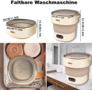 Mini lavatrice 16L compatta per piccoli appartamenti, dormitori e campeggio, con tre modalità di lavaggio per una pulizia delicata