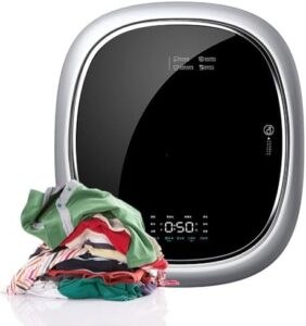 KCHBSE Lavatrice e Asciugatrice compatta da 1450 W, ideale per spazi ridotti e lavaggio automatico.