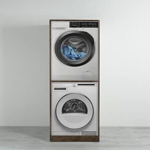 Colonna lavatrice e asciugatrice Olmo Scuro 70x70xh174, design elegante e funzionale