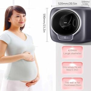 Mini lavatrice da 3 kg con pannello di controllo e app per un lavaggio ad alta temperatura