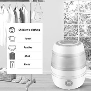 YHRJ Mini Lavatrice Pieghevole per uso domestico, compatta e semiautomatica