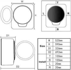 Qiang Mini Lavatrice Automatica Intelligente, compatta, ideale per biancheria intima e piccoli indumenti