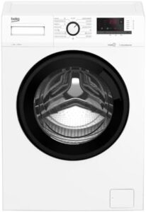 Lavatrice Beko WRA8615XW Classe A 8 Kg 1200 rpm con design elegante e capacità di carico 8 kg.