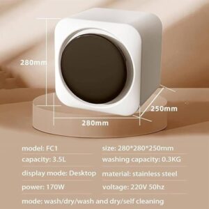 Lavatrice portatile mini e asciugatrice combinata ideale per biancheria intima, camicie e capi delicati.