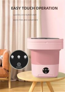 Mini lavatrice portatile 11L pieghevole, ideale per biancheria intima e vestiti per bambini, perfetta per appartamenti e dormitori  