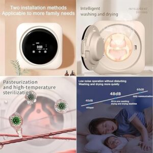 Mini Lavatrice e Asciugatrice Portatile 2 in 1 con pannello LCD e cestello in acciaio inossidabile, perfetta per biancheria intima e calzini