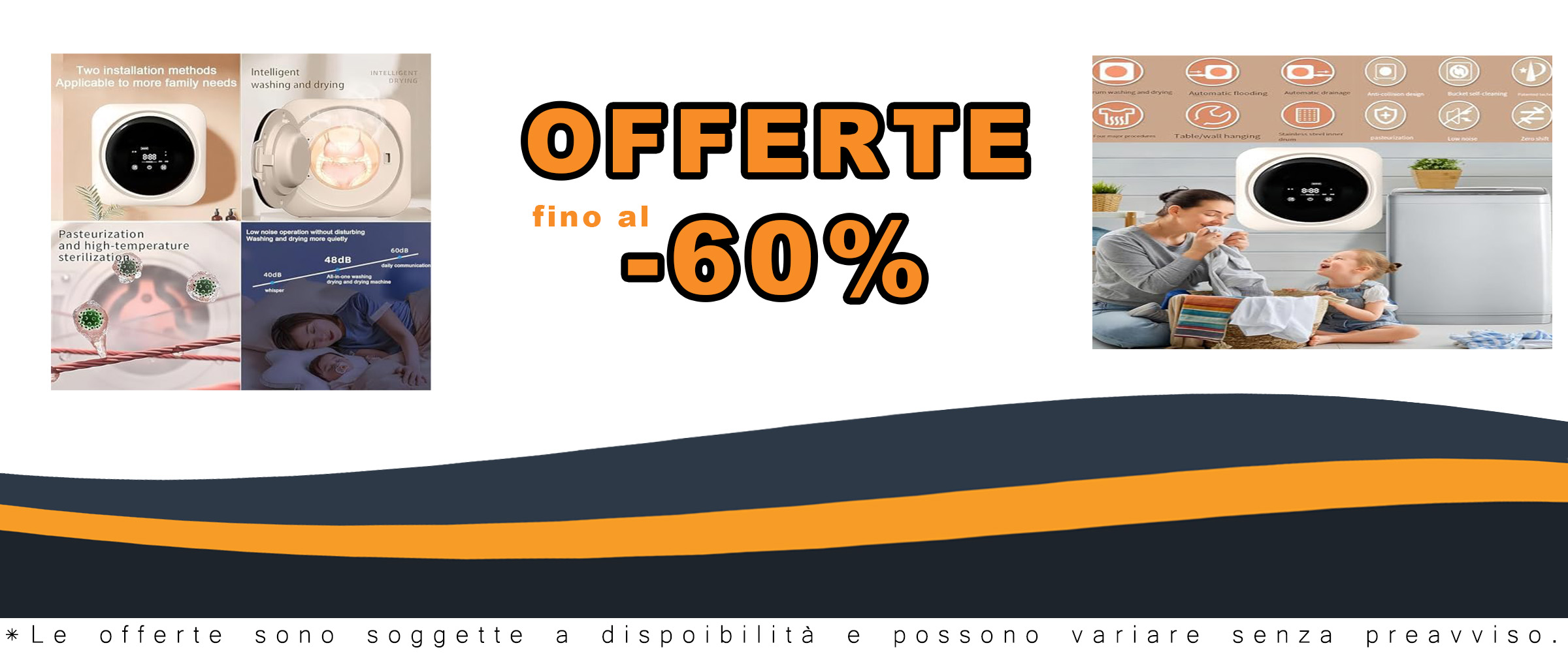 Mini Lavatrice e Asciugatrice Portatile 2 in 1 con pannello LCD e cestello in acciaio inossidabile, perfetta per biancheria intima e calzini