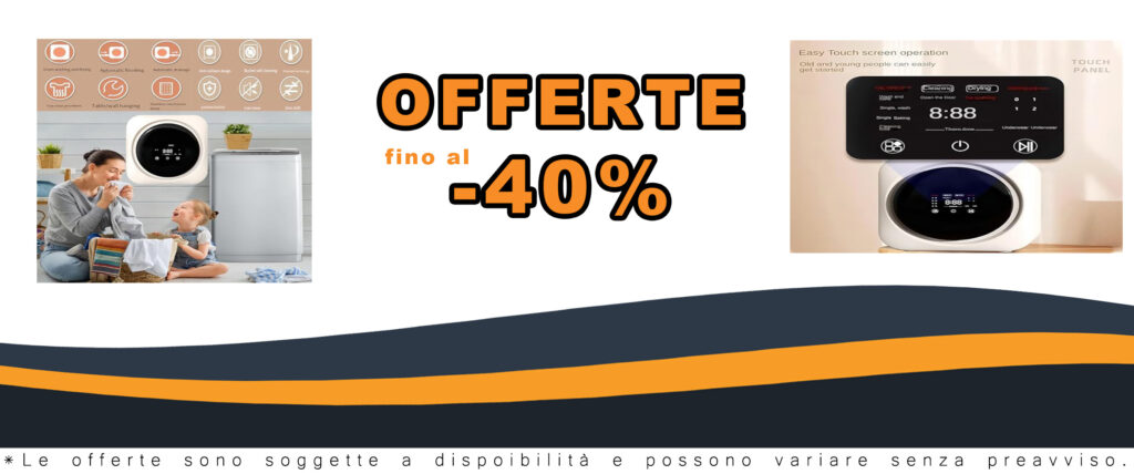 Lavatrice Asciugatrice Portatile 2 in 1 - Perfetta per biancheria intima, calzini e vestiti piccoli