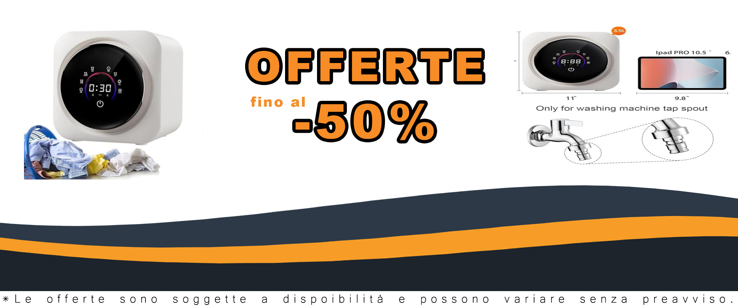 Mini lavatrice a parete portatile per dormitori, college, camper e campeggio, compatta ed efficiente