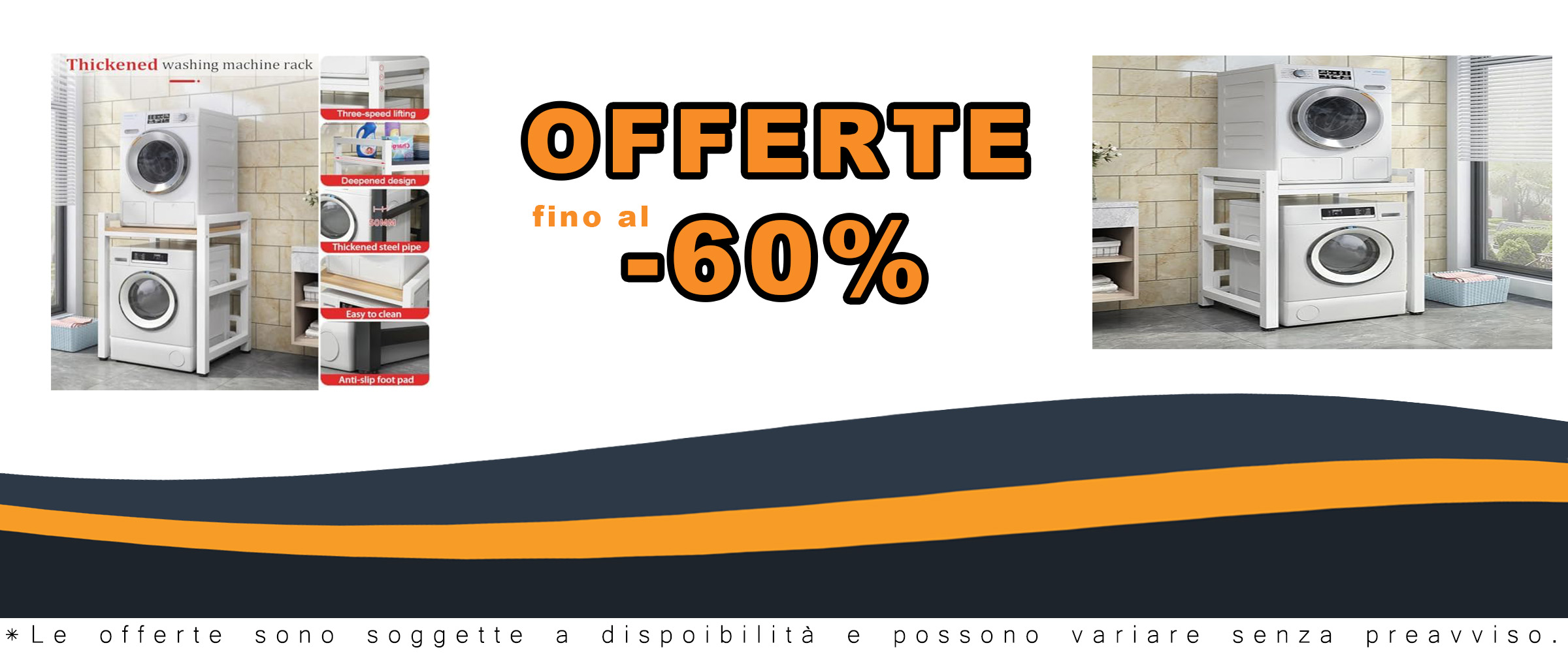 Scaffale per lavanderia bianco, ideale per lavatrice e asciugatrice, resistente fino a 400 kg  