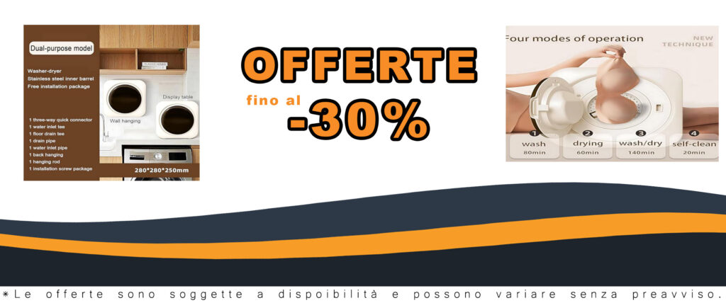 Mini lavatrice compatta da parete per biancheria intima e calzini, completamente automatica e con centrifuga.