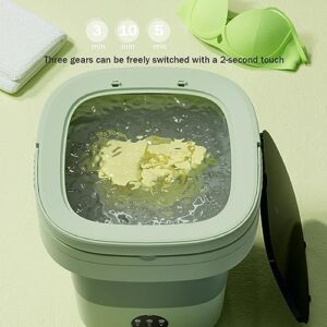 Mini lavatrice pieghevole 10L con cestello di drenaggio, ideale per appartamenti e vestiti delicati