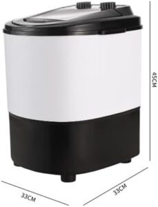 Piccola Lavatrice Portatile semiautomatica, compatta e ideale per appartamenti e dormitori, con capacità di 10 libbre e controllo timer.
