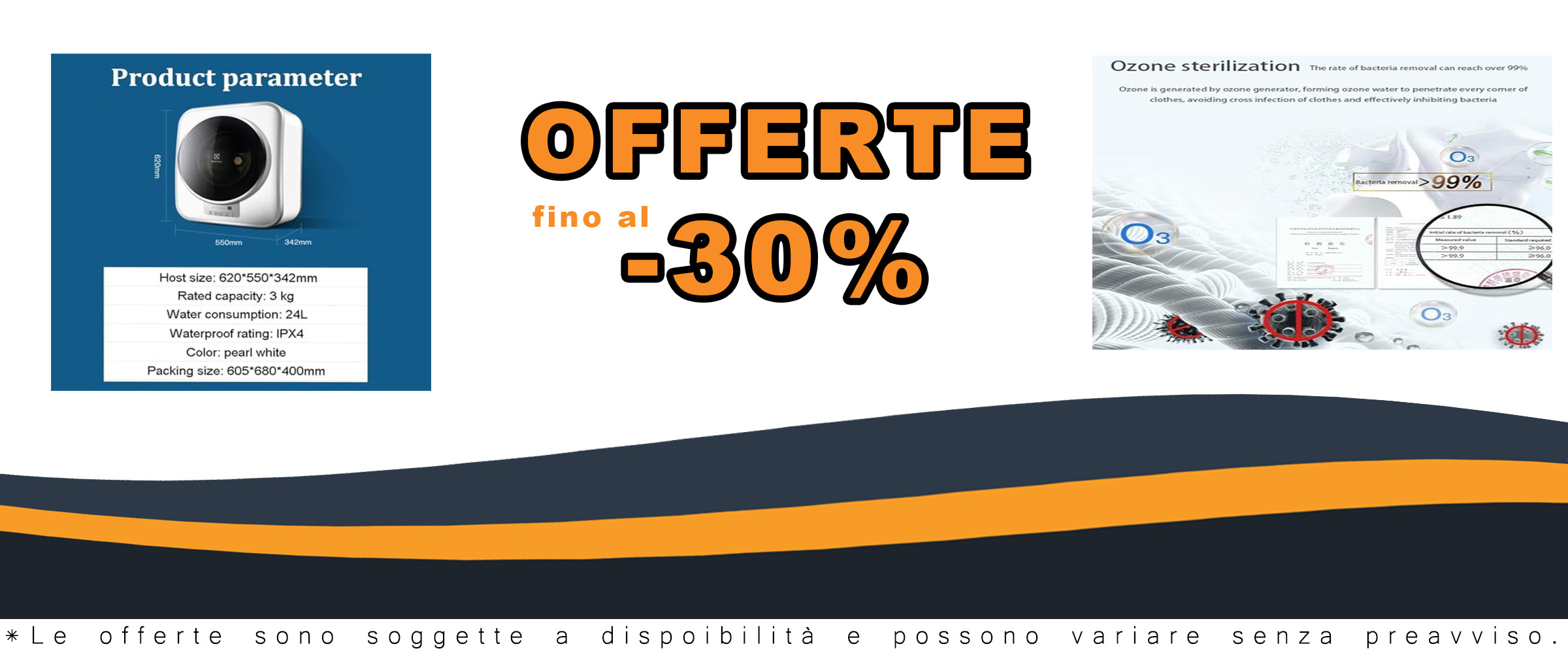 DDZJTPP Lavatrice Elettrica a Parete da 800W, compatta e silenziosa, ideale per appartamenti e camper
