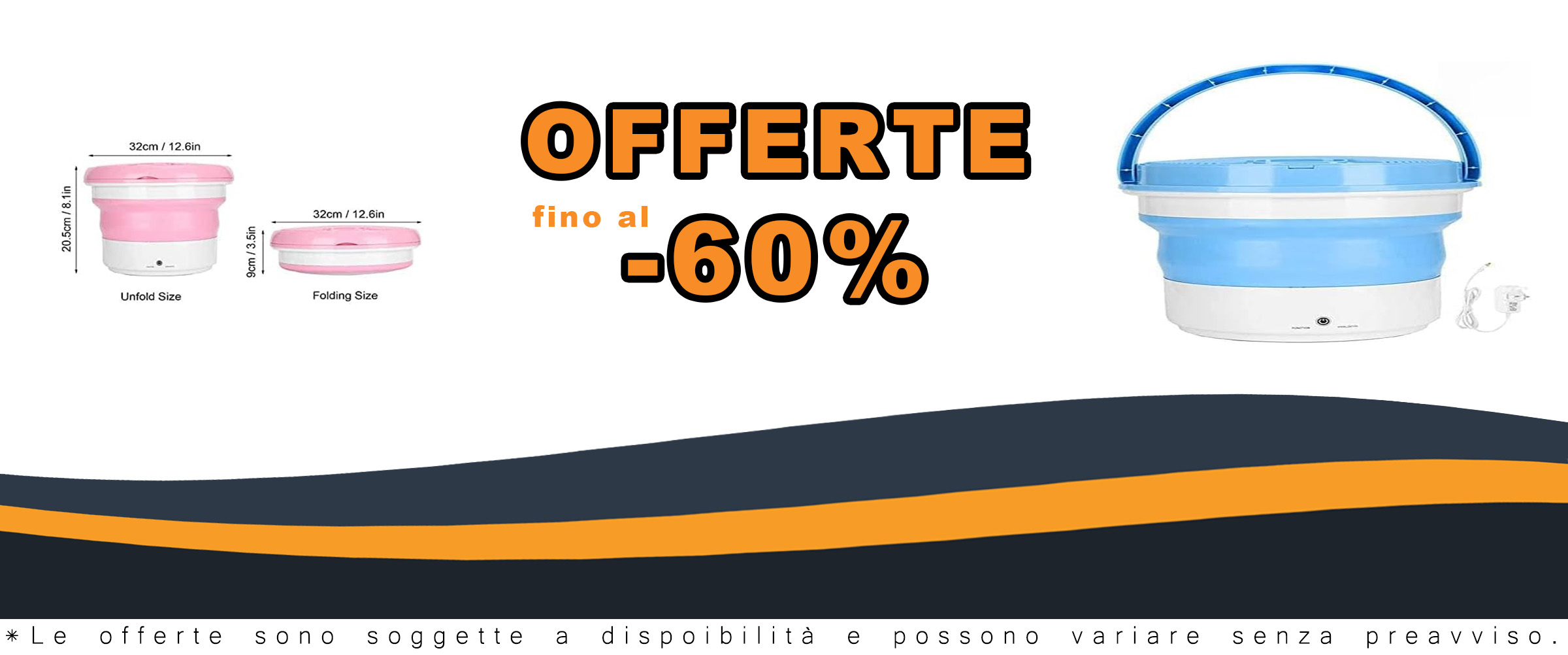 Lavatrice Portatile TANYTAO-SHOP compatta e pieghevole, ideale per viaggi e spazi ridotti