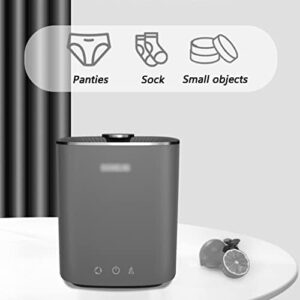 YHRJ Piccola Lavatrice per Uso Domestico, ideale per biancheria intima e calze con tecnologia ad ultrasuoni e luce blu.